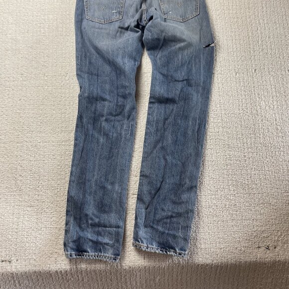 Y2K Grunge Distressed Levi's Size 30 x 32 511 Blue Jeans Faded Punk - Picture 9 of 15